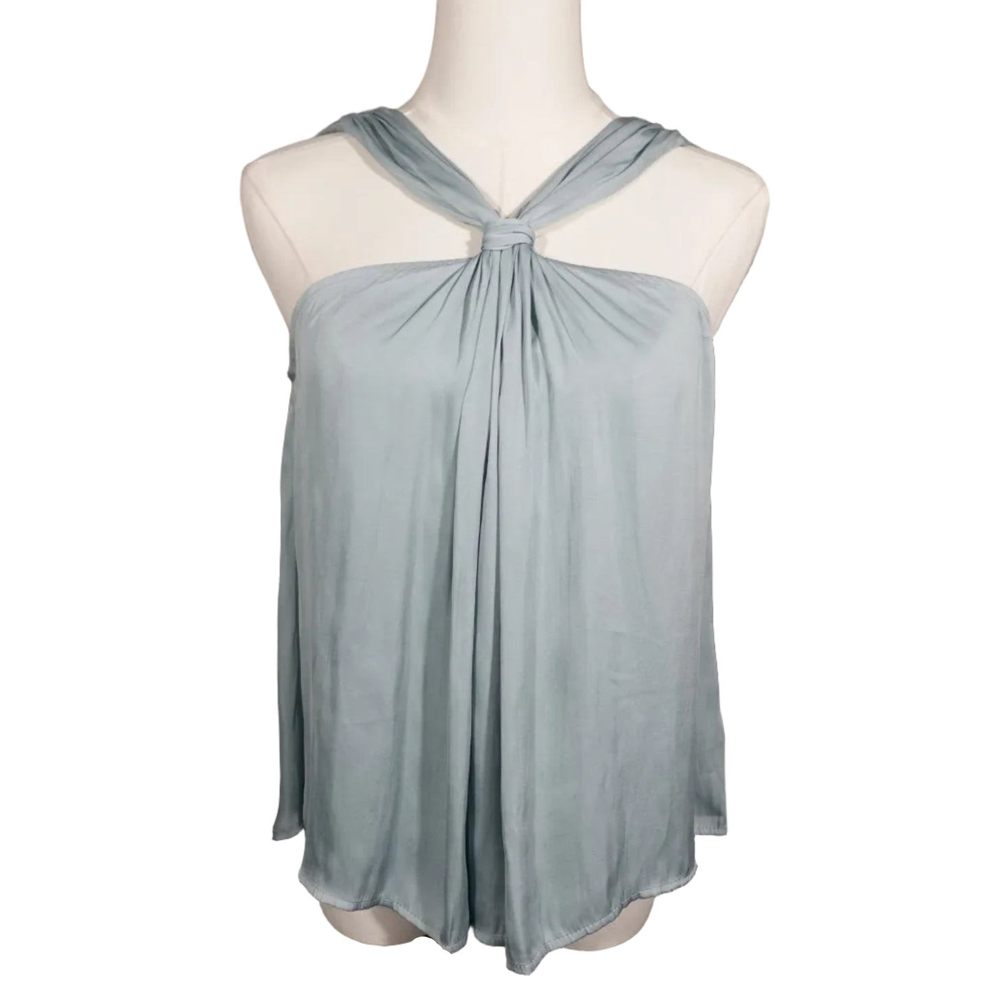 VICI Sage Satin Halter Top-S