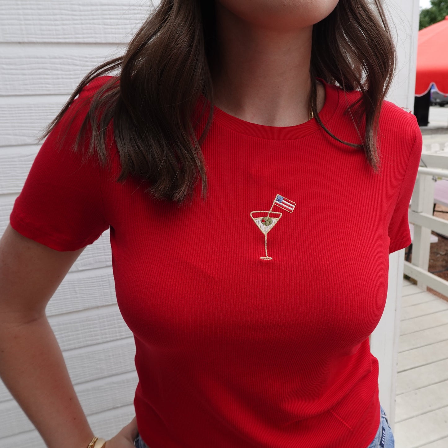The Martini Flag Baby Tee