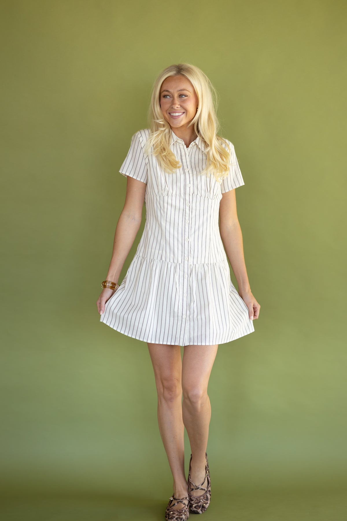 Loretta Shirt Mini Dress