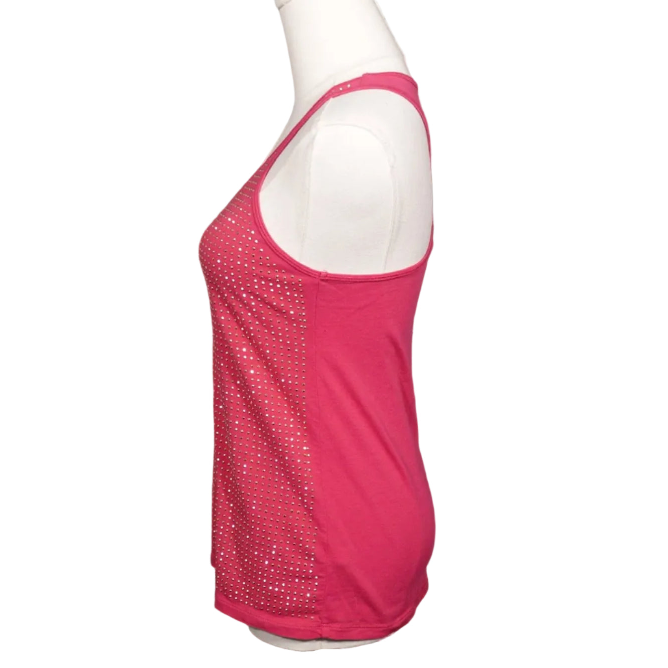 Hot Pink Studded Racerback Tank
