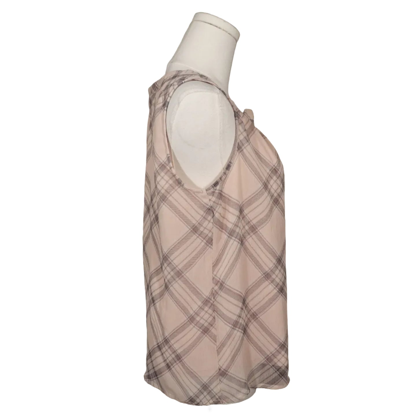 Christopher & Barks Blush Plaid Muse Tank-S