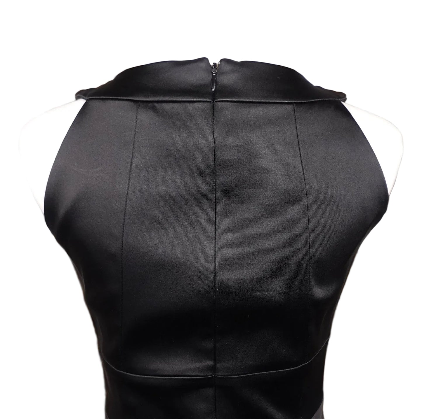 JAX Black Satin Embellished Cocktail Dress (2)