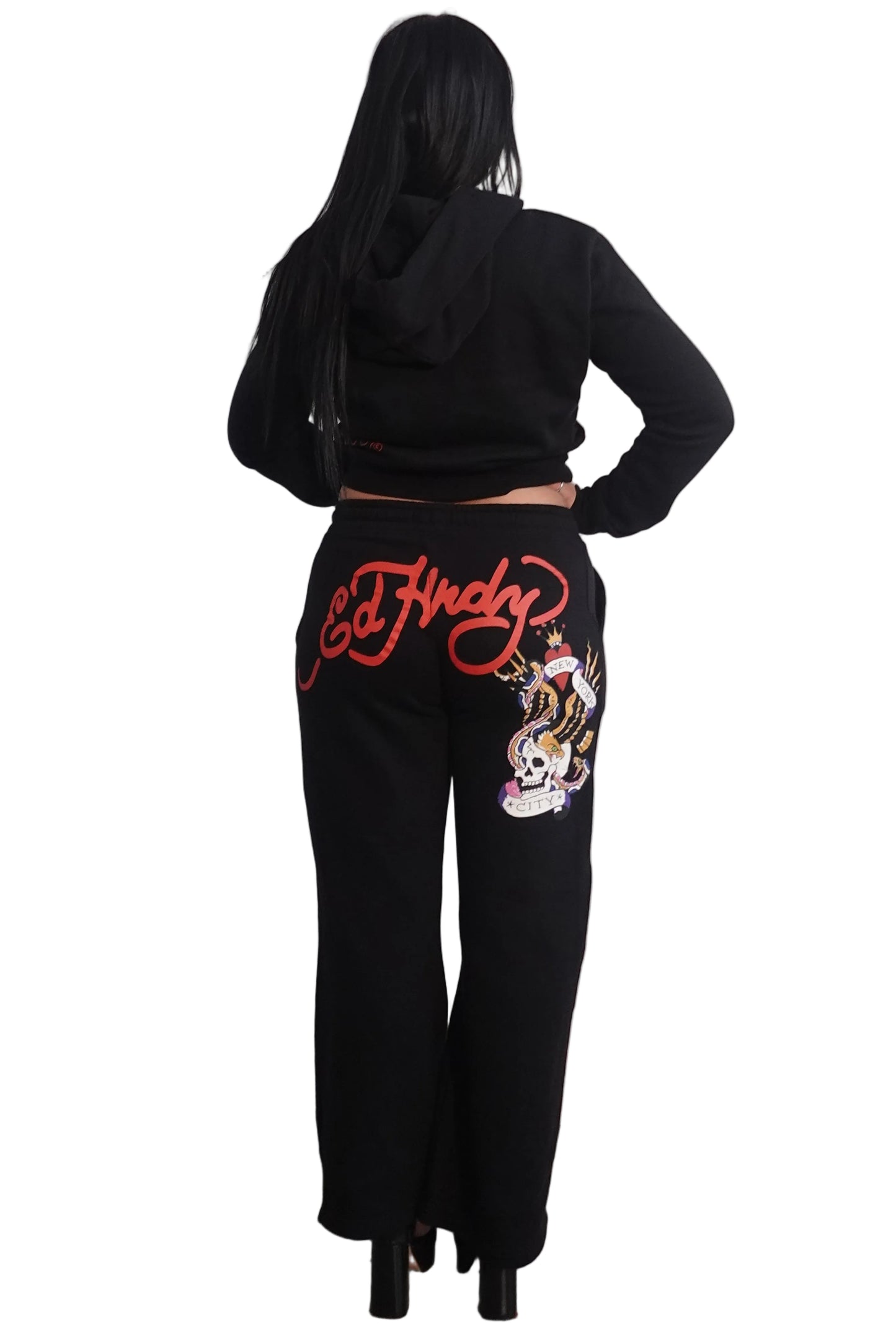 Ed Hardy Black NYC Sweatpants