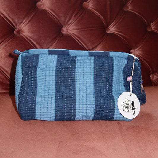 Bohdi Striped Cosmetic Bag