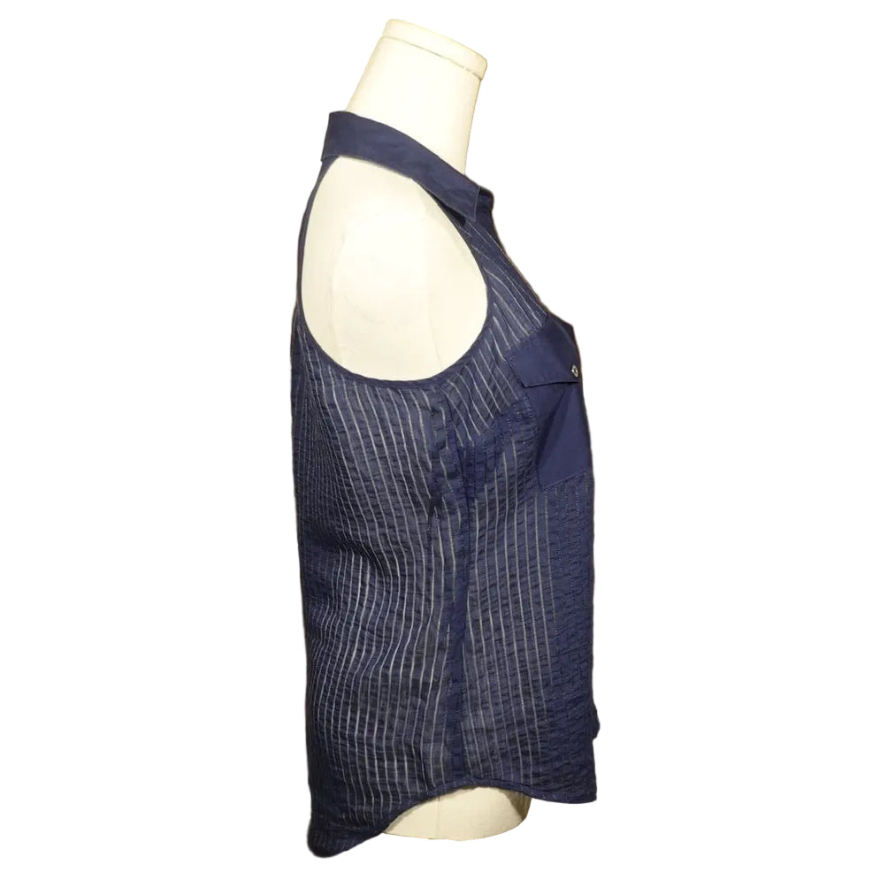 Navy Nights Bebe Halter Top-XXS