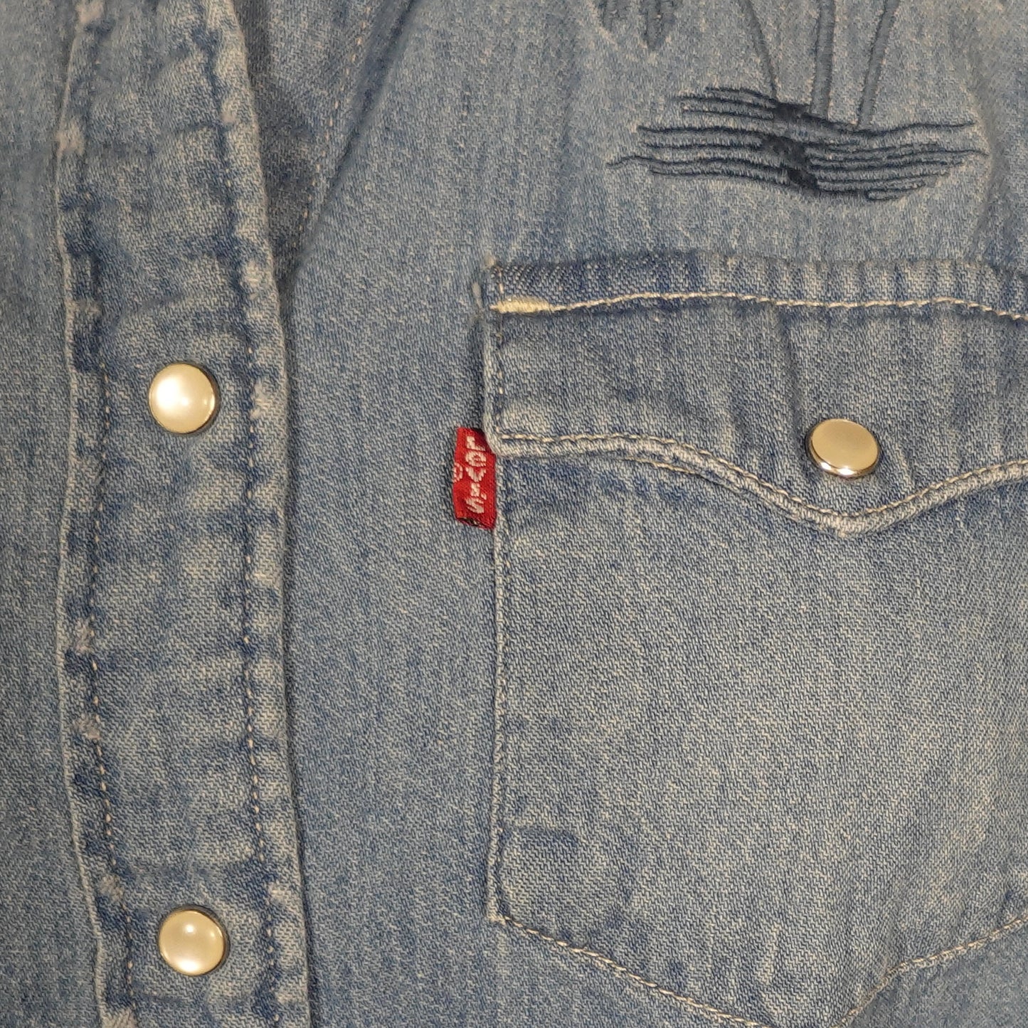 Levi’s Palm Breeze Denim Button-Up (XS)