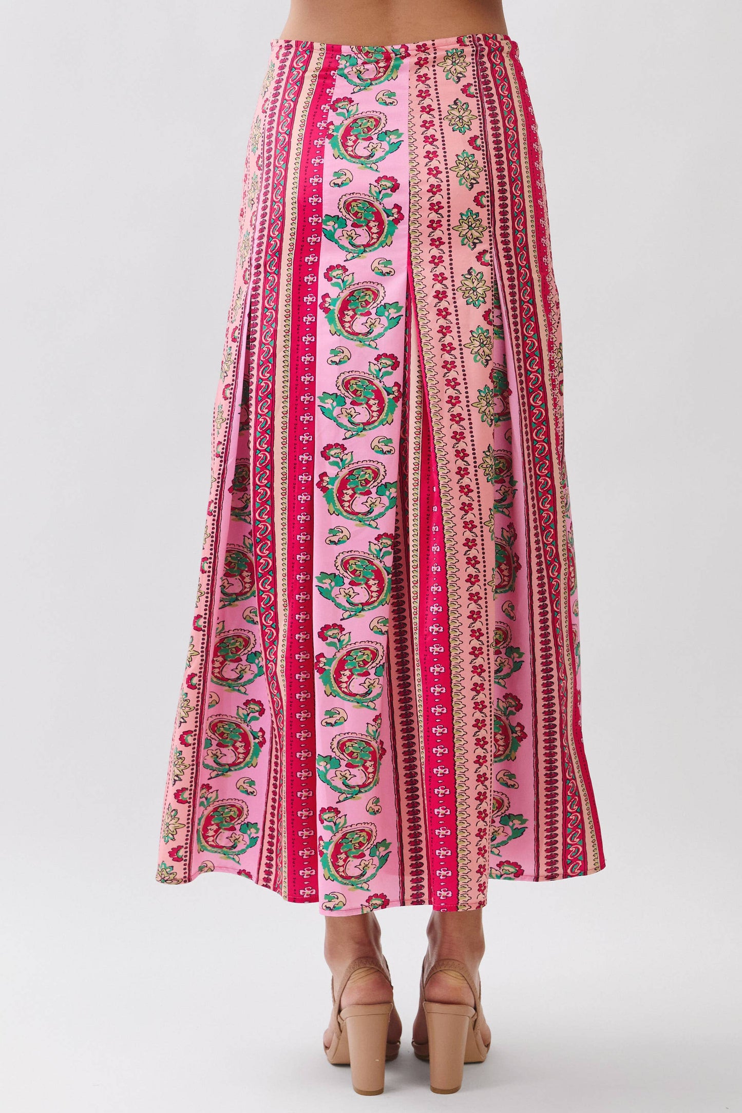 PREORDER Pink Palms Maxi Skirt