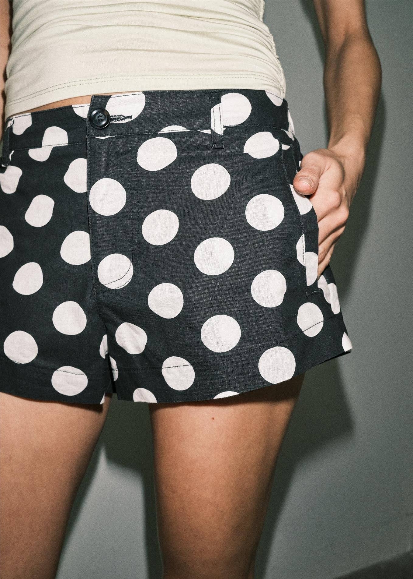 Polka Dot Mini Shorts