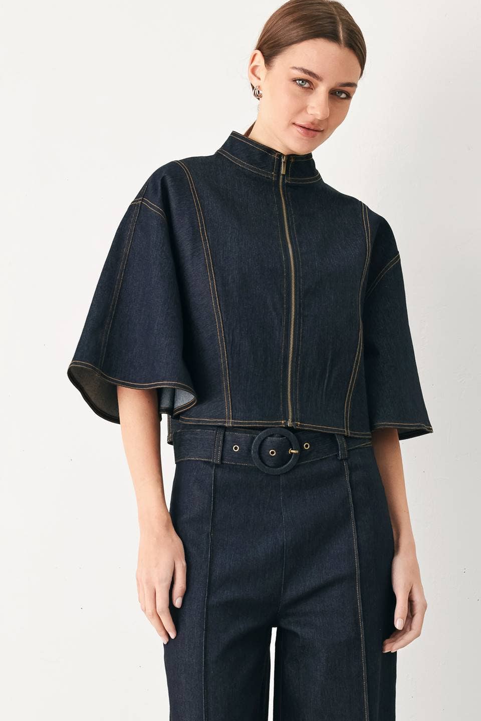 PREORDER After Hours Denim Cape Top