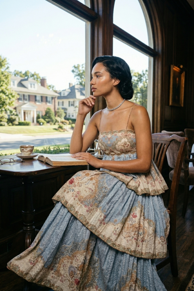 The Sovereign Tapestry Maxi Dress