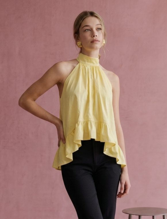 Sunshine Halter Tie Top