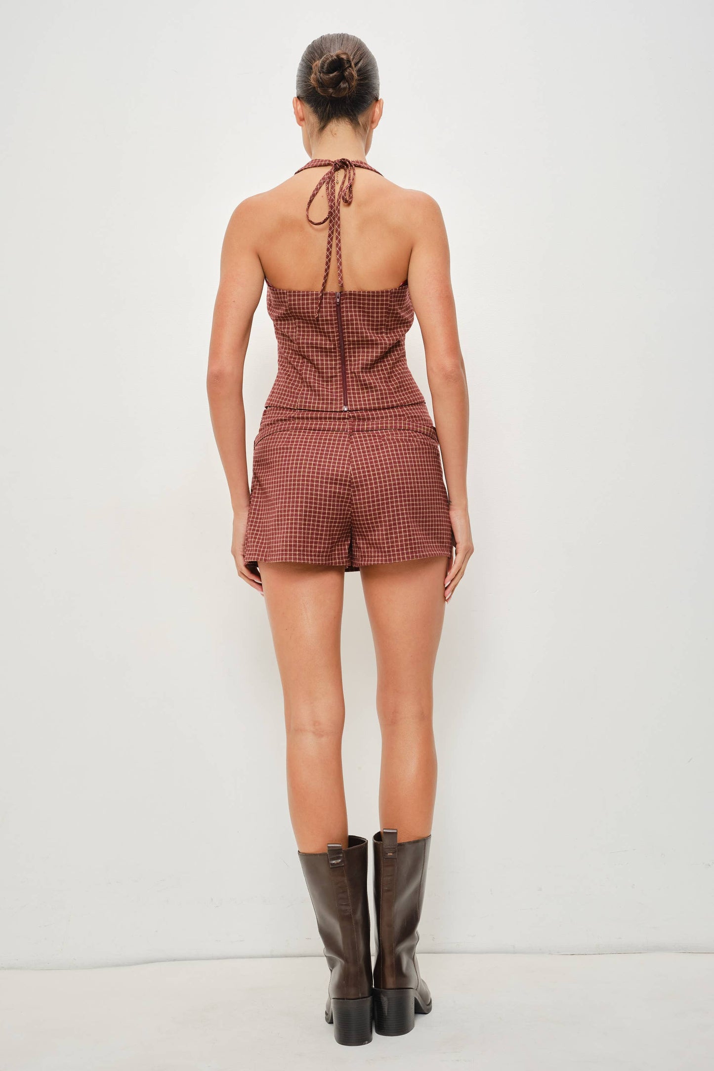 PREORDER The Fifth Avenue Check Halter Top