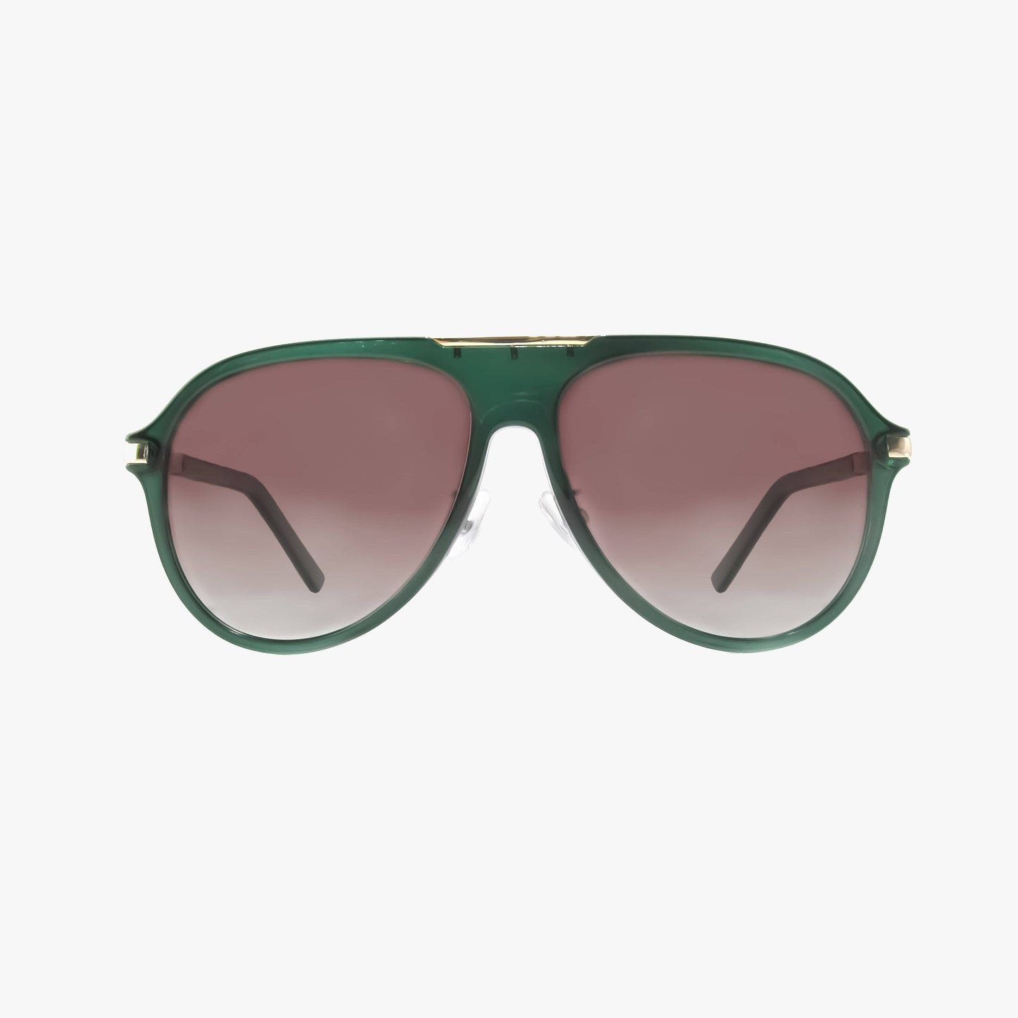 Emerald Green Polarized Aviator Sunglasses
