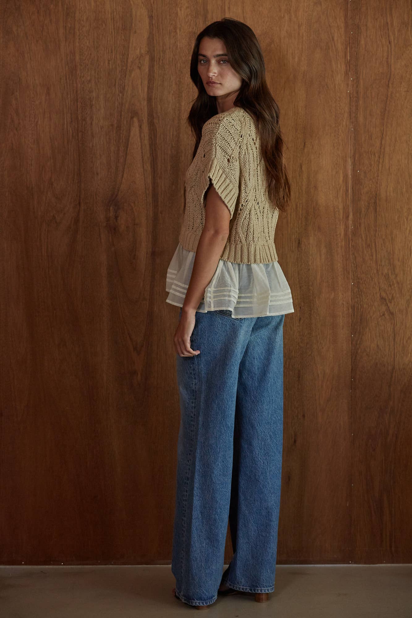 PREORDER Sunday Brunch Cable Knit Top