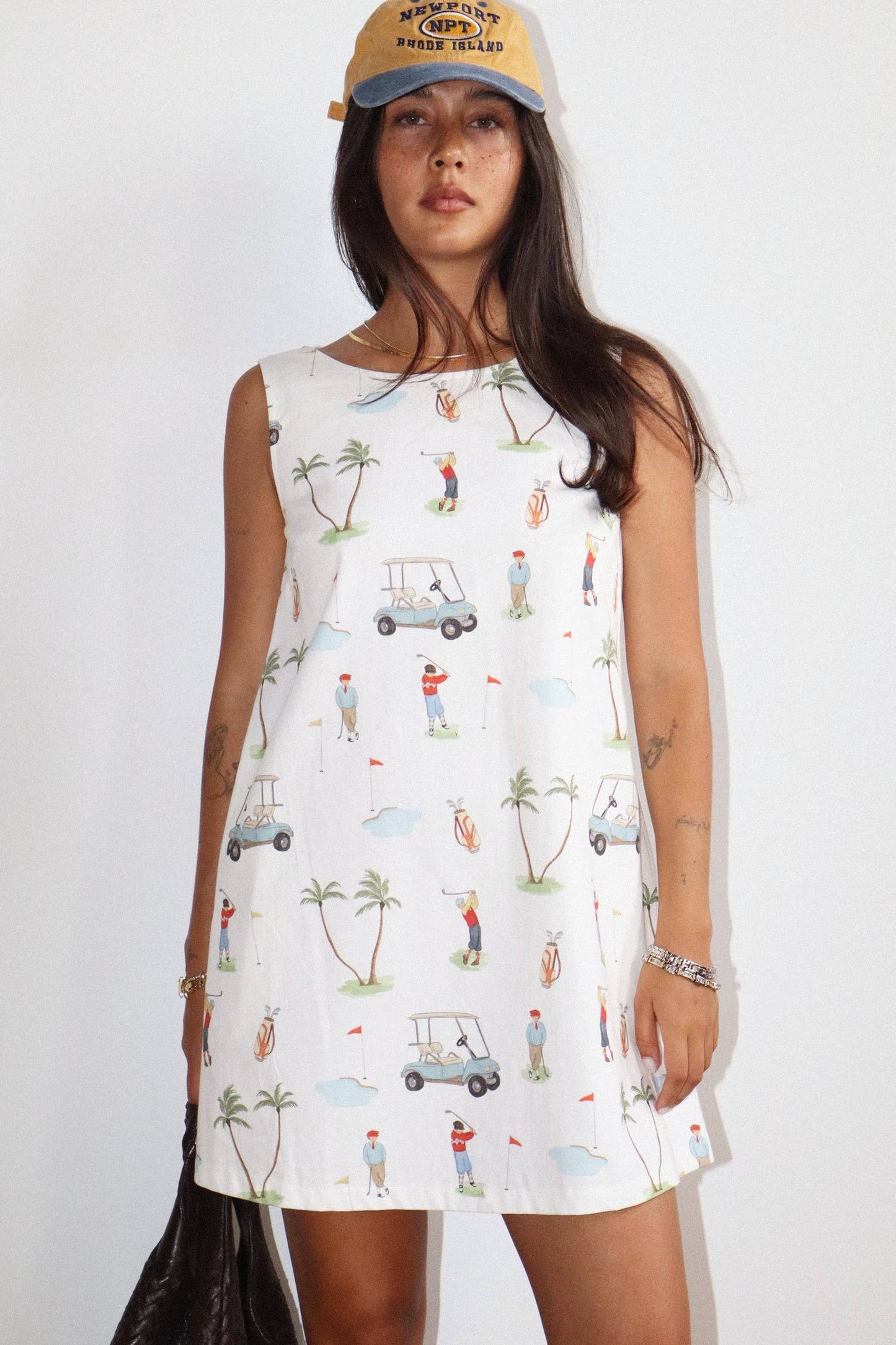 PREORDER Golf Print Mini Dress