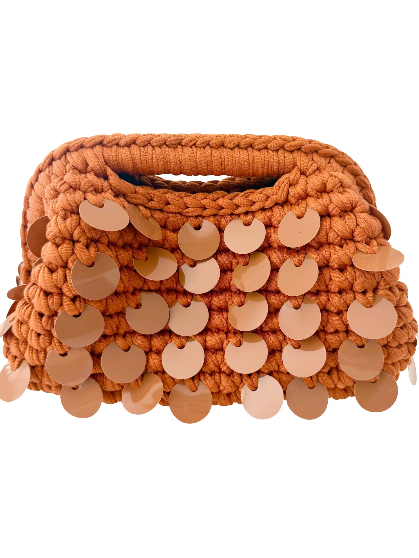 Tropez Woven Bag - Dark Orange