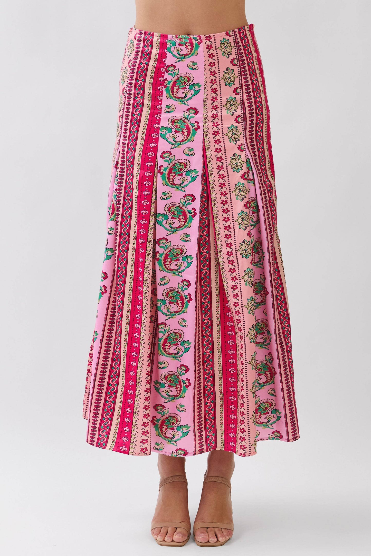 PREORDER Pink Palms Maxi Skirt